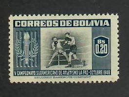 Bolivia; Scott 352; 1951;  Unused; NH; Boxing