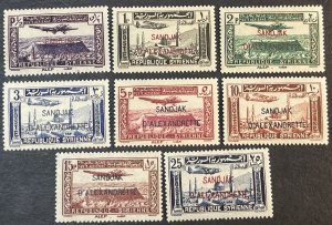 ALEXANDRETTA/FRENCH  # C1-C8--MINT/HINGED---COMPLETE SET---AIR-MAIL---1938