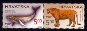 Croatia Sc# 1009 MNH Prehistoric Animals (Pair)