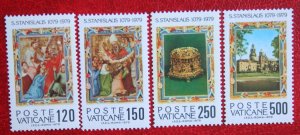 VATICAN CITY 1979 Stanislaus of Poland MNH Scott# 648-651 SG# 715-718