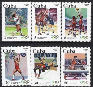 Cuba 2567-72 MNH OLYMPICS Z7-47