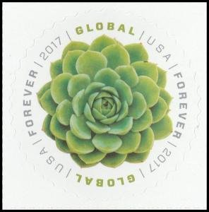 US 5198 Green Succulent global F single MNH 2017