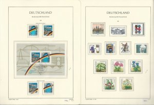 Germany Stamp Collection on 24 Hingless Lighthouse Pages, 1990-1993, JFZ