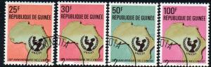 Guinea  Scott  588-592  Used  Partial set