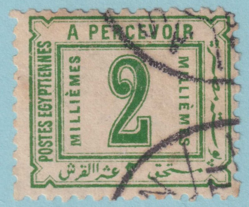 EGYPT J10 POSTAGE DUE  USED - TINY THIN - VERY FINE! - LAC