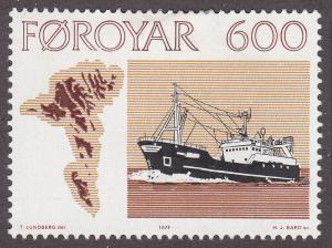 Faroe Islands 27 Deep-Sea Fishing Trawler 1977