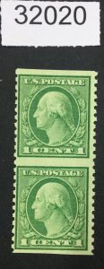 US STAMPS #538a MINT OG H/NH PAIR LOT #32020