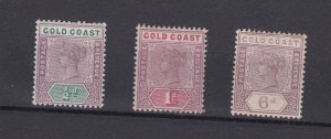 Gold Coast QV 1898 Collection Of 3 To 6d MH BP6999