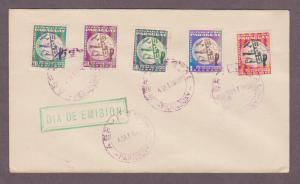 Paraguay # C179 - C183 UPU 75th Anniversary FDC