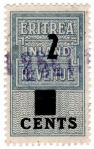 (I.B) BOIC (Eritrea) Revenue : Duty Stamp 2c on 4c OP