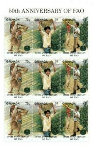 Grenada - 1995 - FAO - Sheet Of 9 - MNH