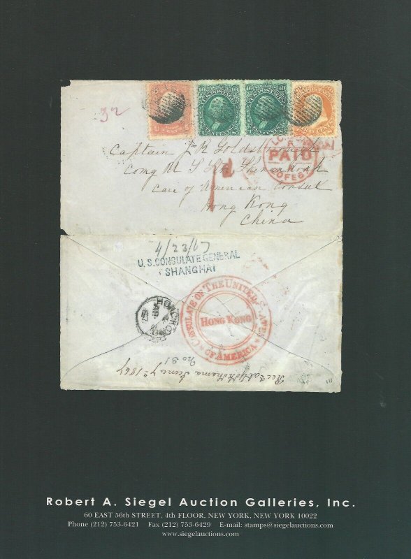 U.S. Post Offices in China and Japan, Robert A. Siegel, Sale 855, Feb. 25, 2003
