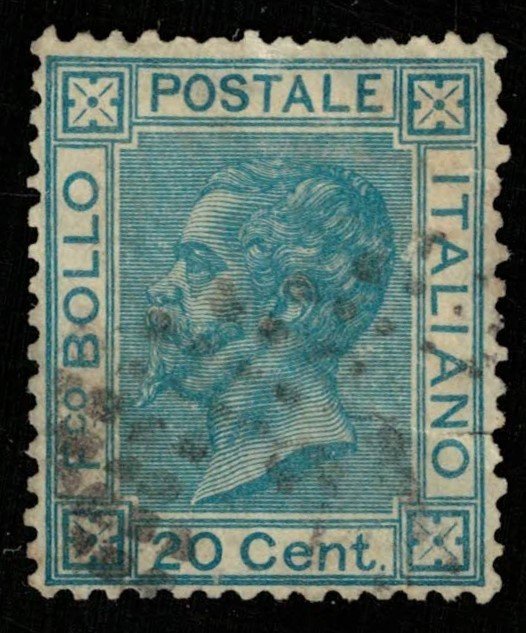 Italy, 1867, King Victor Emmanuel II, MC #26a, CV $ 702 (T-7909)