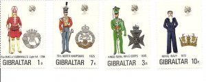Gibraltar 286-289 MNH