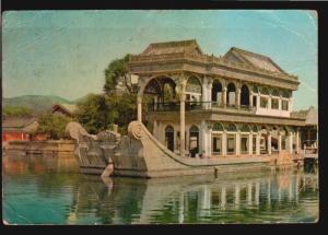 CHINA STAMP 1964 特(S) 61 14-15 flower 1965 postcard sent to Uruguay 中国明信片用于南美洲