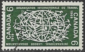 CANADA 1969 ILO Anniversary Issue Sc 493 VFU