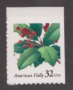 3177 American Holly F-VF MNH single from bklt