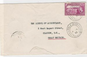 trinidad 1955 stamps cover ref 12908