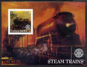 Eritrea 2002 Steam Locos #01 imperf m/sheet with Rotary L...