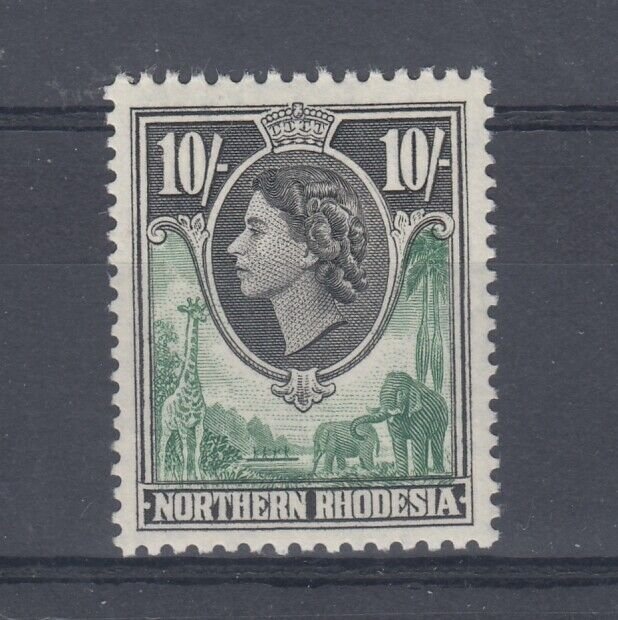 Northern Rhodesia QEII 1953 10/- SG73 MNH J9644