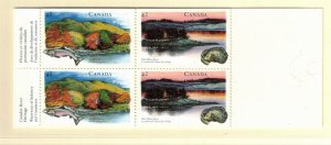 CANADA Sc 1412b NH BOOKLET OF 1992 - WATERWAYS