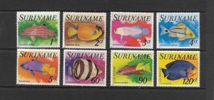 FISH - SURINAME #471-5, C72-4   MNH