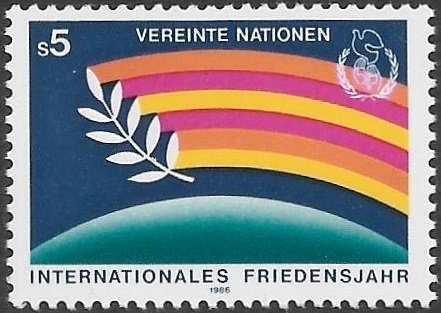 United Nations UN Austria Vienna 1986 Sc # 64 Mint NH. Ships Free With Another