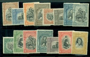 PORTUGAL #422-36 Complete set, og, VLH, VF, a few w/minor gum bends Scott $71.30