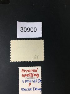 US STAMPS # E11 USED CANCEL ERROR LOT #30900