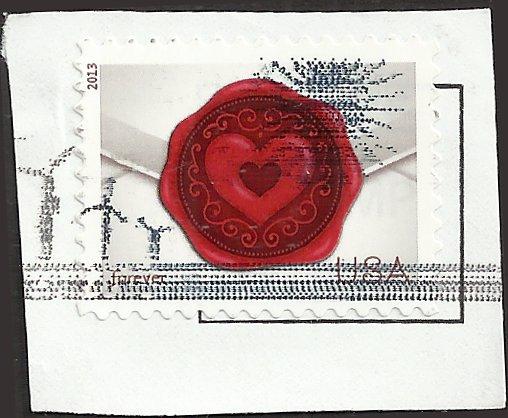 # 4741 USED ENVELOPE WITH WAX SEAL