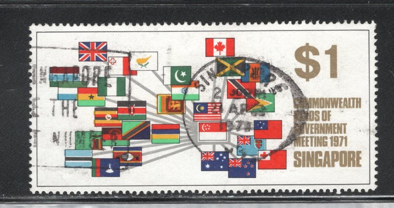 Singapore, Scott #132  VF, Used, Flags of Commonwealth Nations ...... 5710093