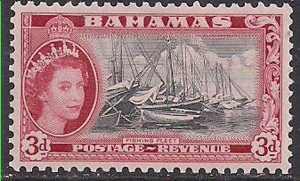 Bahamas 1954-63 QE2 3d SG 205 MNH ( F1011 )