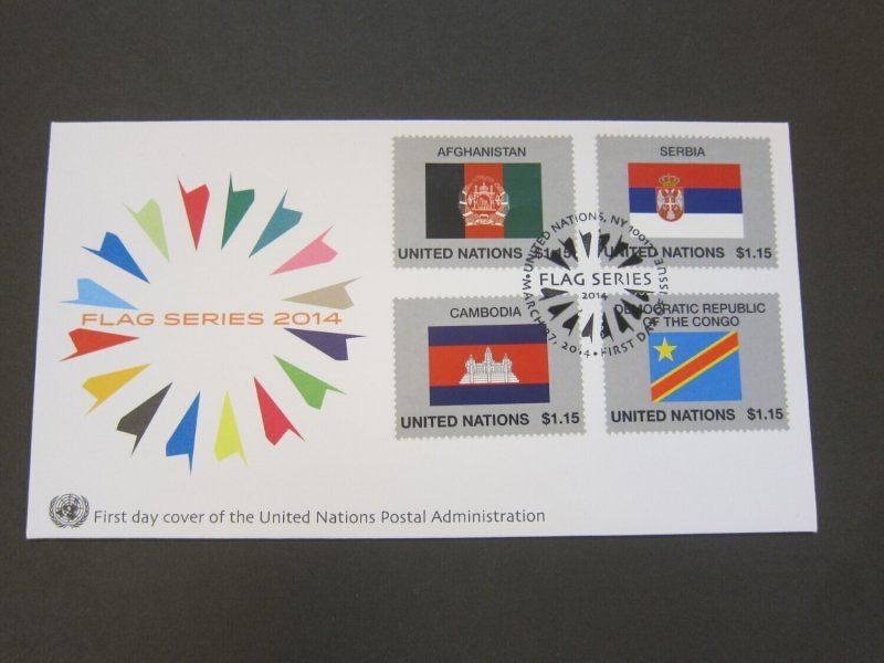 United Nations (NY) 2014 Sc 1083-86 FDC