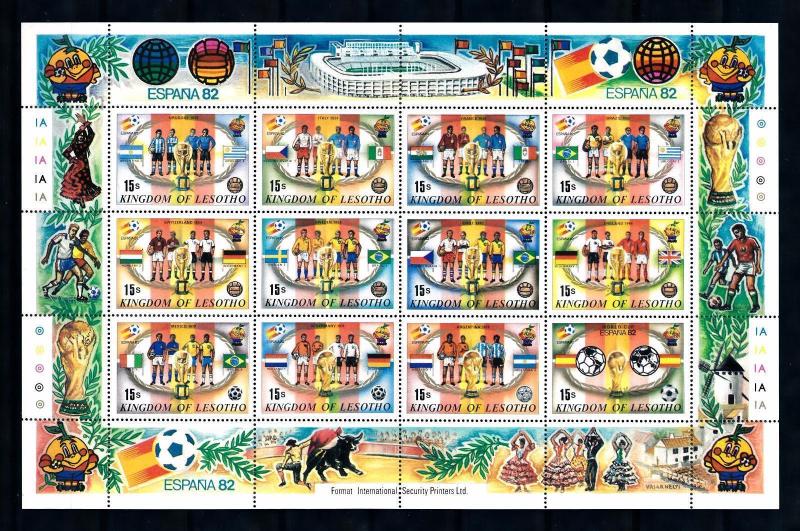 [60852] Lesotho 1982 World Cup Soccer Football Spain MNH