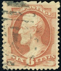 USA #159 Abraham Lincoln 6c Postage Stamp 1873 A47a Used