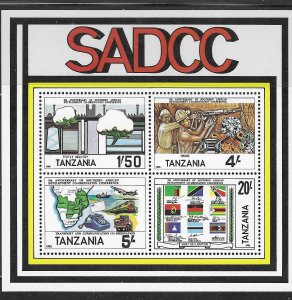 Tanzania #257a   SADCC sheets of  4 (MNH) CV$10.00