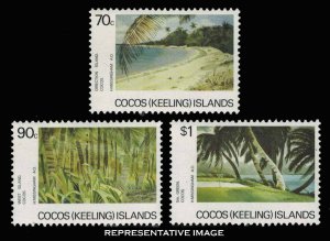 Cocos Islands Scott 159-161 Mint never hinged.