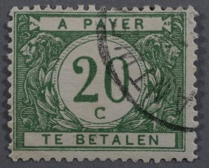 Belgium #J19 Used Fine Place Cancel HRM Good Color