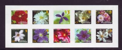 Guernsey Sc 826a 2004 Clematis stamp sheet mint NH