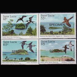 ST.LUCIA 1985 - Scott# 770-3 Mult.Specimen Set of 4 NH