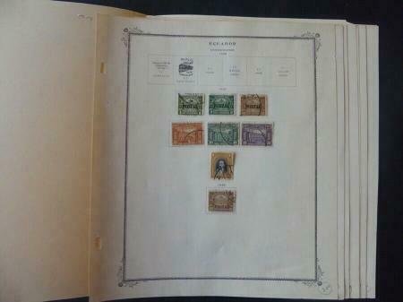 Ecuador 1908-1925 Stamp Collection on Scott Specialty Alb Pgs 