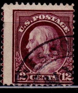 United States, 1912-14, Benjamin Franklin, 12c, sc#417, used