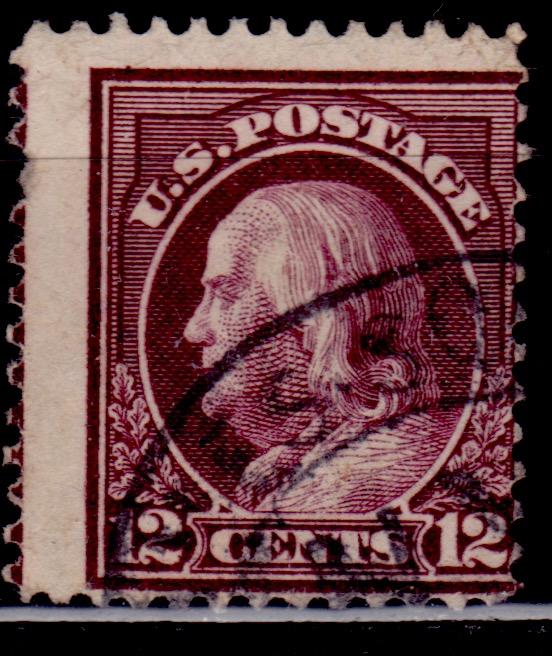 United States, 1912-14, Benjamin Franklin, 12c, sc#417, used
