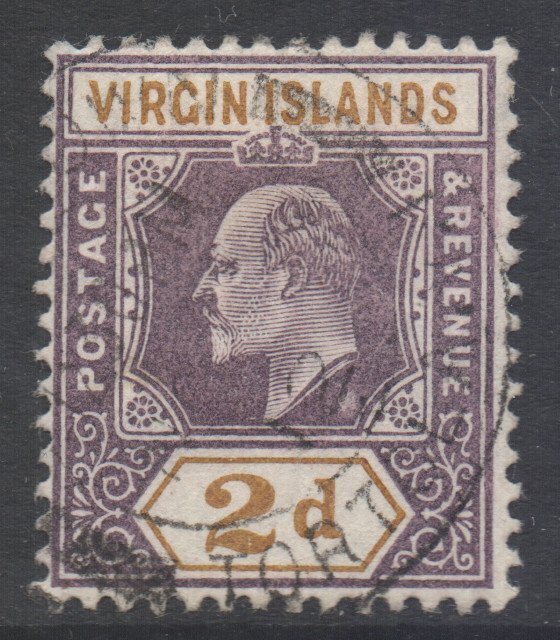 Virgin Islands BVI Scott 31 - SG56, 1904 Edward VII 2d used