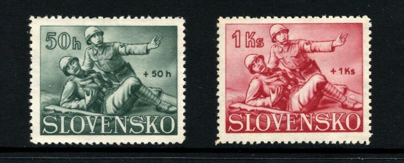 Slovakia  (1941)  - Scott # B2 - B3,  