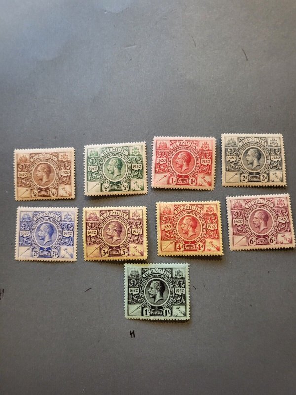 Stamps Bermuda Scott #71-9 hinged