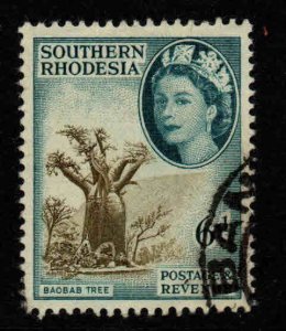 Southern Rhodesia Scott 87 Used QE2 stamp