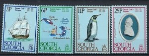 South Georgia 52-55 MNH 1979 Capt Cook (ak1630)