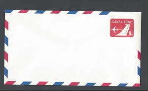 Canal Zone UC8 8c Carmine Airmail Mint Entire