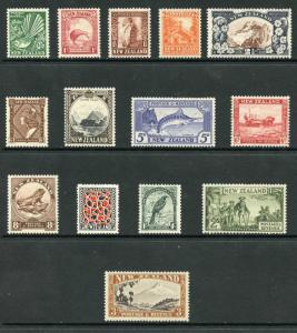 New Zealand SG577/90c 1936 Set of 14 m/m